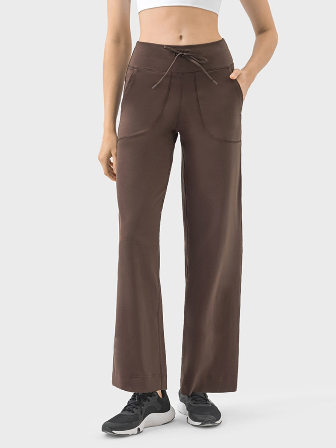 Drawstring Active Pants with Pockets-Angel Casuals