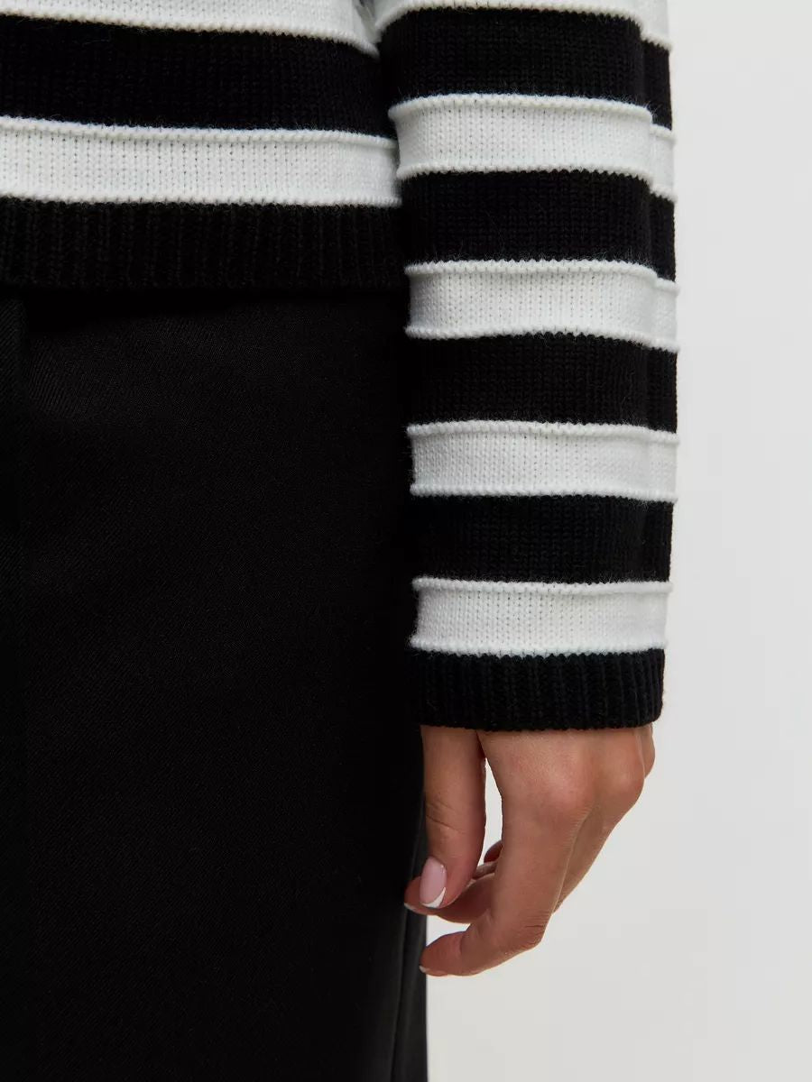 Striped Dropped Shoulder Long Sleeve Cardigan-Angel Casuals
