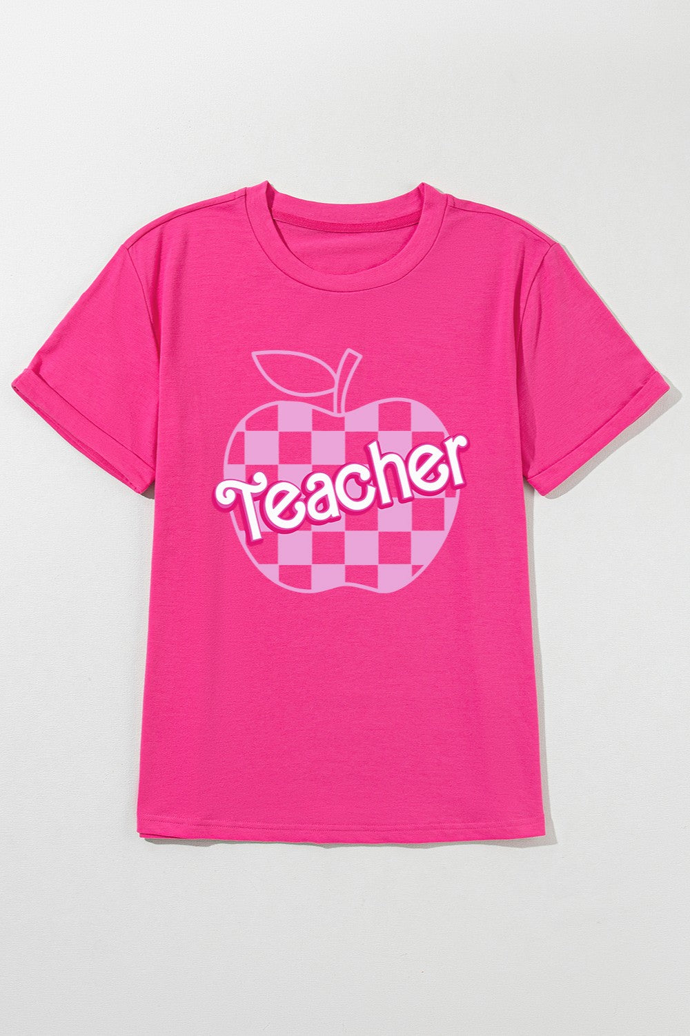 Graphic Round Neck Short Sleeve T-Shirt-Angel Casuals