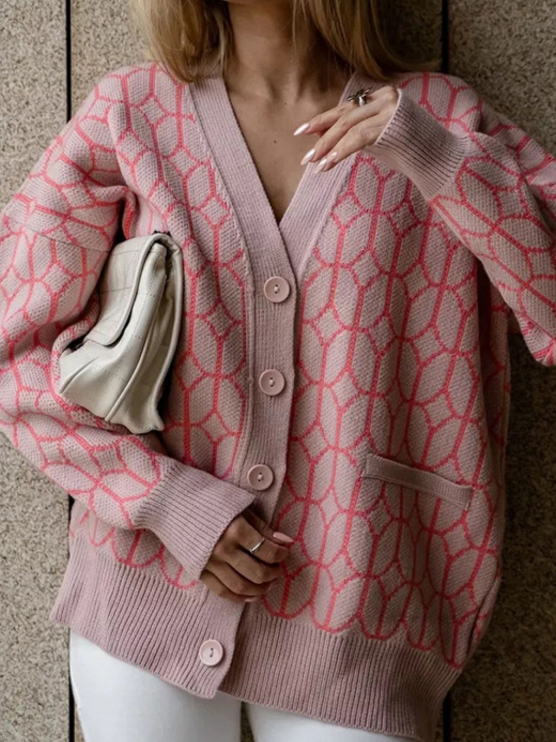 Button Up Long Sleeve Cardigan-Angel Casuals