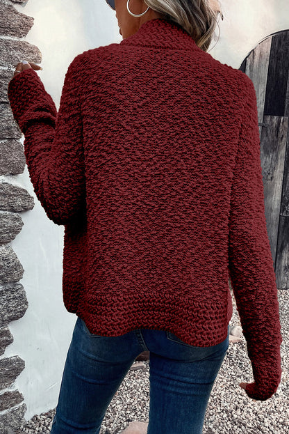 Solid Color Open Front Cardigan-Angel Casuals