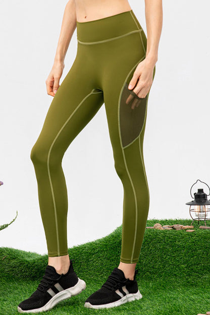 High Waist Slim Fit Long Sports Pants-Angel Casuals