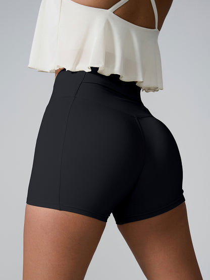 High Waist Active Shorts-Angel Casuals