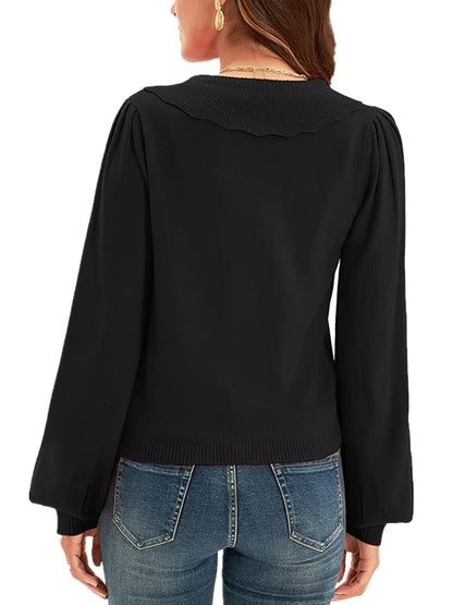 Collared Long Sleeve Button Down Cardigan-Angel Casuals