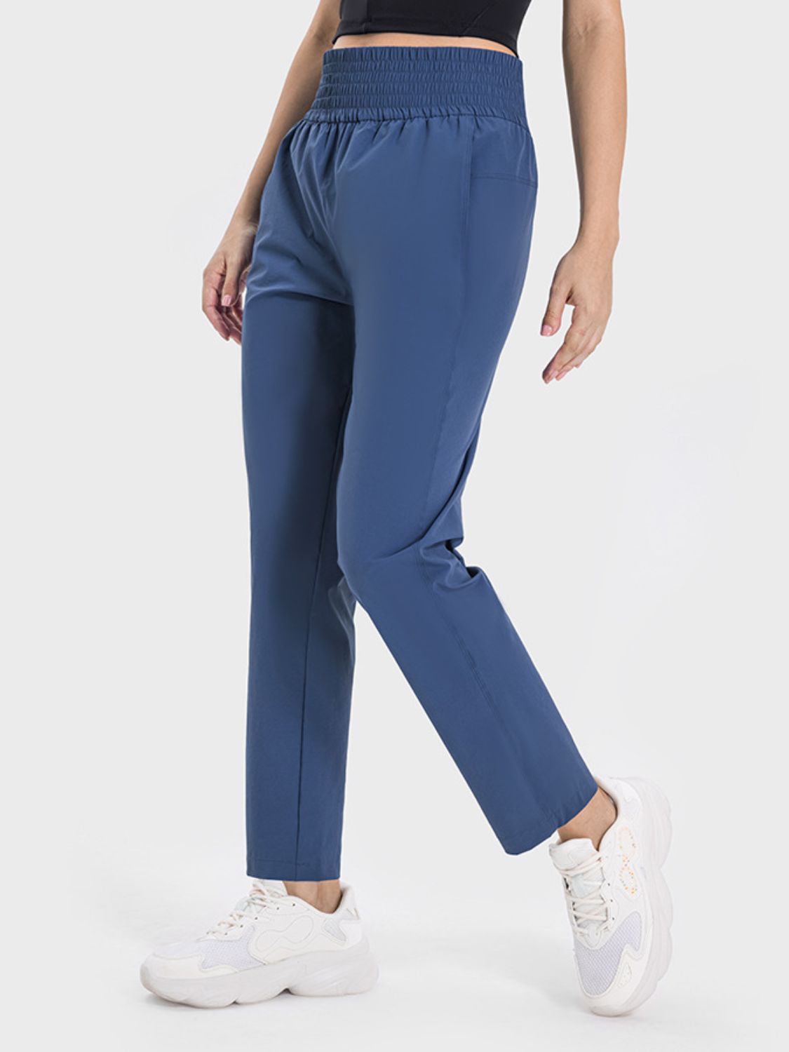 Pocketed High Waist Active Pants-Angel Casuals