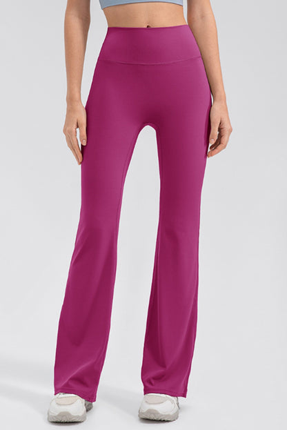 High Waist Straight Active Pants-Angel Casuals