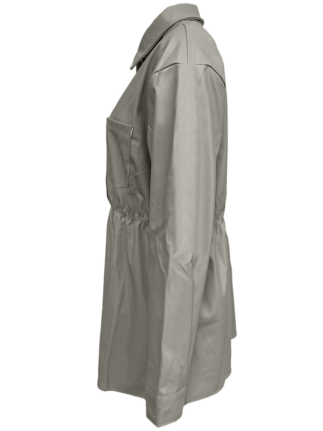 Snap Down Collared Jacket-Angel Casuals